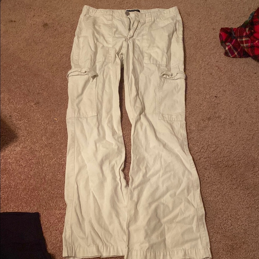White Cargo Pants